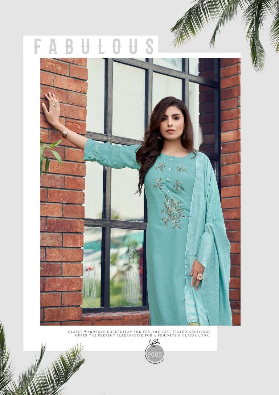 Parra Studio-Chunnri Vol 8-Maska-Masline-Khatli-Work-Kurti-Weaving-Border-Lace-Work-Dupatta-8005-C